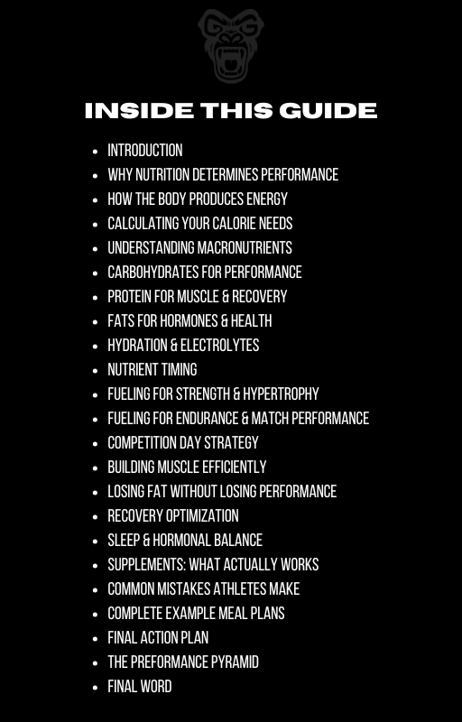 Train Hard, Fuel Smart – Athlete Nutrition & Recovery e-Book